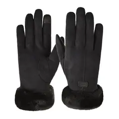 BLWOENS - Guantes de abrigo de invierno para mujeres - Negro