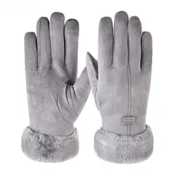 BLWOENS - Guantes de abrigo de invierno para mujeres - Gris