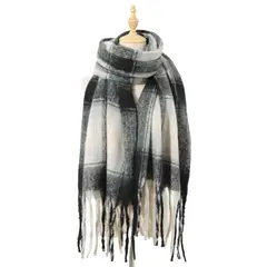 BLWOENS - Bufanda de mujer de invierno - Negro