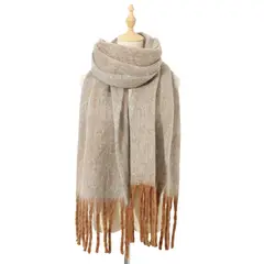 BLWOENS - Bufanda de mujer de invierno - Marrón