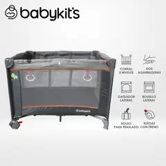 BABY KITS - Cuna Corral Relax Gris