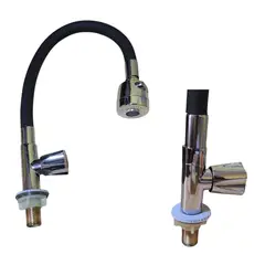 GENERICO - Caño Lavadero Vertical Flexible Elegante con 2 Funciones