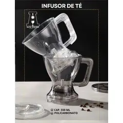 GENERICO - JARRA INFUSORA PARA HACER TÉ 500 ML MAGIC TEA COLOR GRIS