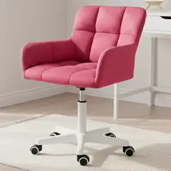 BUCKINGHAM - Silla Giratoria de Escritorio Oficina Curve Rosado Bean