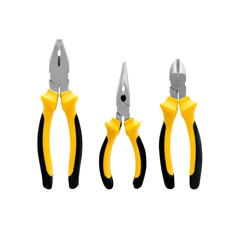 Juego De Alicates 3 Pzs (6",6",8") Pvc KM286