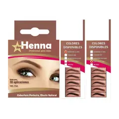 GENERICO - KIT DE 2 CEJAS MARRON CLARO + CEJAS CAFÉ OSCURO - HENNA