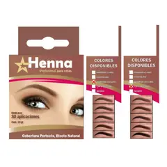 GENERICO - KIT DE 2 CEJAS MARRÓN OSCURO + CEJAS CAFÉ OSCURO - HENNA