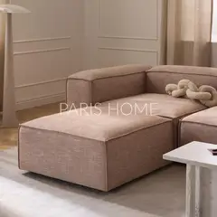 GENERICO - Banqueta Monarch Lino - Rojo Oxido