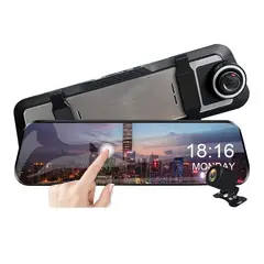 NEO DIGITAL - Cámara espejo retrovisor para carro Ultra HD 2 lentes 9.6 pulgadas L1060/4K