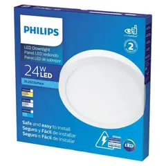 PHILIPS - Panel Led Adosable 24W Luz Calida