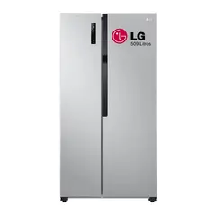 LG - Refrigeradora Side by Side 509L con Total no Frost LS51BPP Plateado