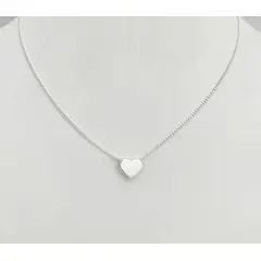 GENERICO - Collar Corazón Pasante Plata 950