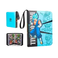 GENERICO - Dragon Ball Folder 4 Pocket 400 Cartas Vegetto Blue