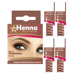 GENERICO - 4 TINTES CEJAS CHOCOLATE - MARRÓN CLARO Y OSCURO CAFÉ OSCURO