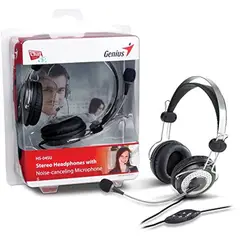 GENIUS - AURICULARES HS-04SU ESTÉREO DIADEMA NEGRO