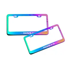 GENERICO - PORTAPLACA TORNAZOL DE METAL NISSAN 2PCS