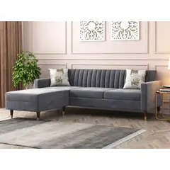 ARTSOFA - Sofá seccional Mumbai Gris + obsequio