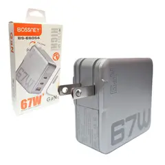 GENERICO - Cubo Cargador Bossney de 67W con 2 Salidas USB Tipo C