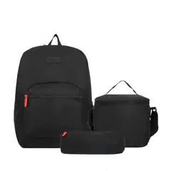 XTREM - MOCHILA TRI PACK BLACK RED