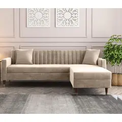 ARTSOFA - Sofá seccional Mumbai beige + obsequio