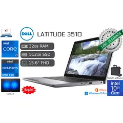 DELL - Latitude 3510, Intel Core 7, 32gb Ram 512 Ssd, Fhd Reacondicionado 1 año de garantìa + COOLER