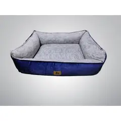 NACIONAL - CAMA PARA PERROS ANTIALÉRGICA TALLA M AZUL LAVABLE
