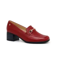 PAR&SS - Mocasines De Cuero Mujer KA23-0409 Vino