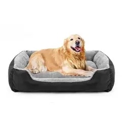 NACIONAL - CAMA PARA PERROS ANTIALÉRGICA TALLA L ROJO LAVABLE