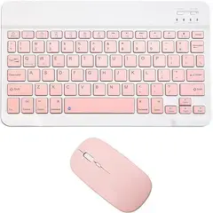 GENERICO - TECLADO MOUSE  SUPER DELGADO ROSADO INALAMBRICOS