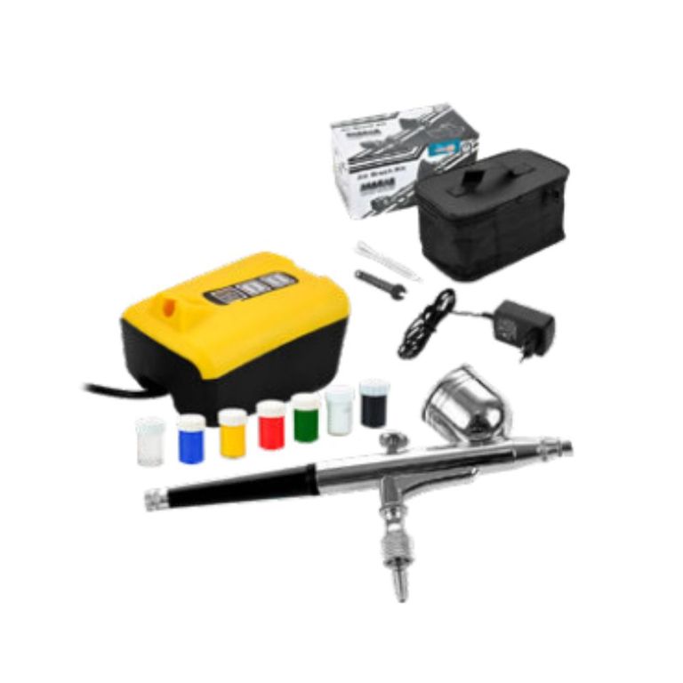 Kit Aerografo con Mini Compresora 12W