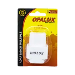 OPALUX - ADAPTADOR MULTIPLW 10A 220VAC BLANCO OP-603-R