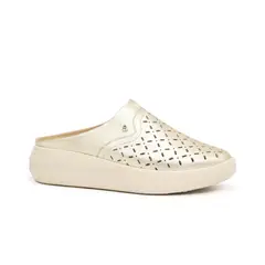 PAR&SS - Zuecos De Cuero Mujer KA23-OX002 Dorado