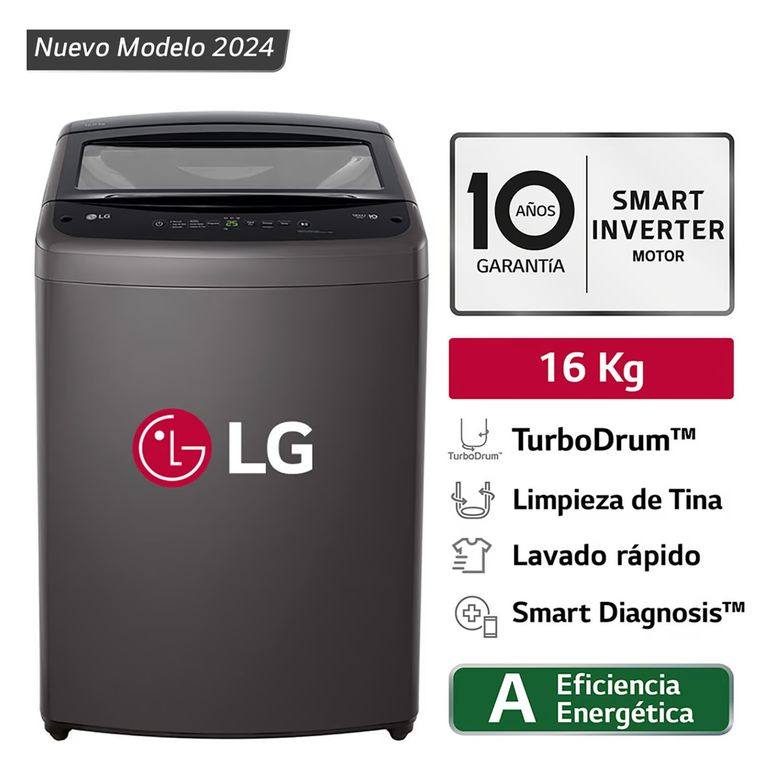 Lavadora 16 Kg Carga Superior Inverter WT16BVTB
