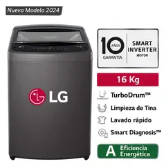 LG - Lavadora 16 Kg Carga Superior Inverter WT16BVTB 2024