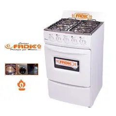 FADIC - Cocina con respaldar y Horno 20 Sami 4H Blanco
