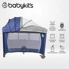 BABY KITS - Cuna Corral Roma Azul