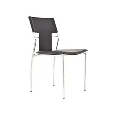 TU MESITA - Silla de Oficina Clásica Fiorentina Cromada color Negro