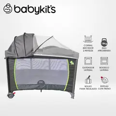 Baby Kits - Cuna Corral Roma Gris