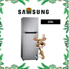 SAMSUNG - Refrigeradora RT22FARADS8 Top Freezer 234L Plateado