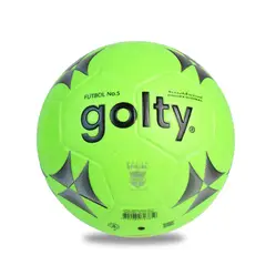 GOLTY - PELOTA DE FUTBOL TRADITIONAL PU VERDE - TALLA 5
