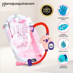 BABY - Bañera Plegable con Regadera «MEMO» Pink