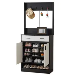 GENERICO - Mueble Recibidor Zapatera con Perchero Maggie