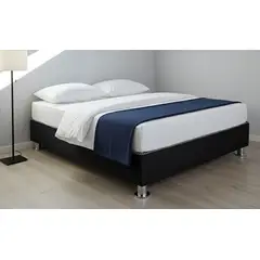 GENERICO - BOX 2PLZ A BASE DE MADERA PINO EN COLOR NEGRO