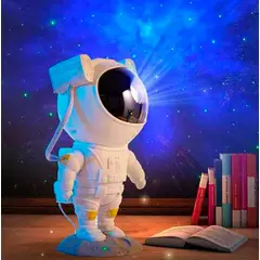 GENERICO - Lámpara Astronauta Proyector Galaxia LED 360°