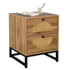 GENERICO - Velador 2Cj con Ratan Eveluna - Vaquita Home