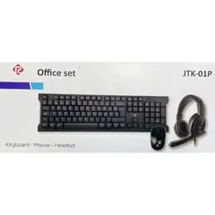 GENERICO - COMBO JETION 3 EN 1:  HEADPHONE ALAMBRICO + TECLADO + MOUSE INALAMBRICO