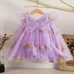 GENERICO - VESTIDO PARA BEBE TEMATICA DE MARIPOSAS