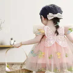 GENERICO - VESTIDO PARA NIÑA TEMATICA DE MARIPOSAS