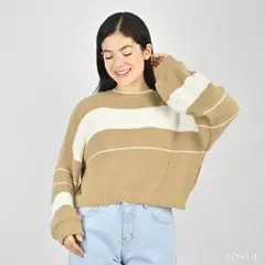 ROSUE - Sueter Chompa de Mujer Invierno Hilo Afelpado