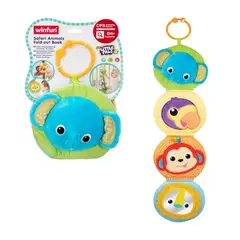 WIN FUN - Libro sensorial desplegable para bebés